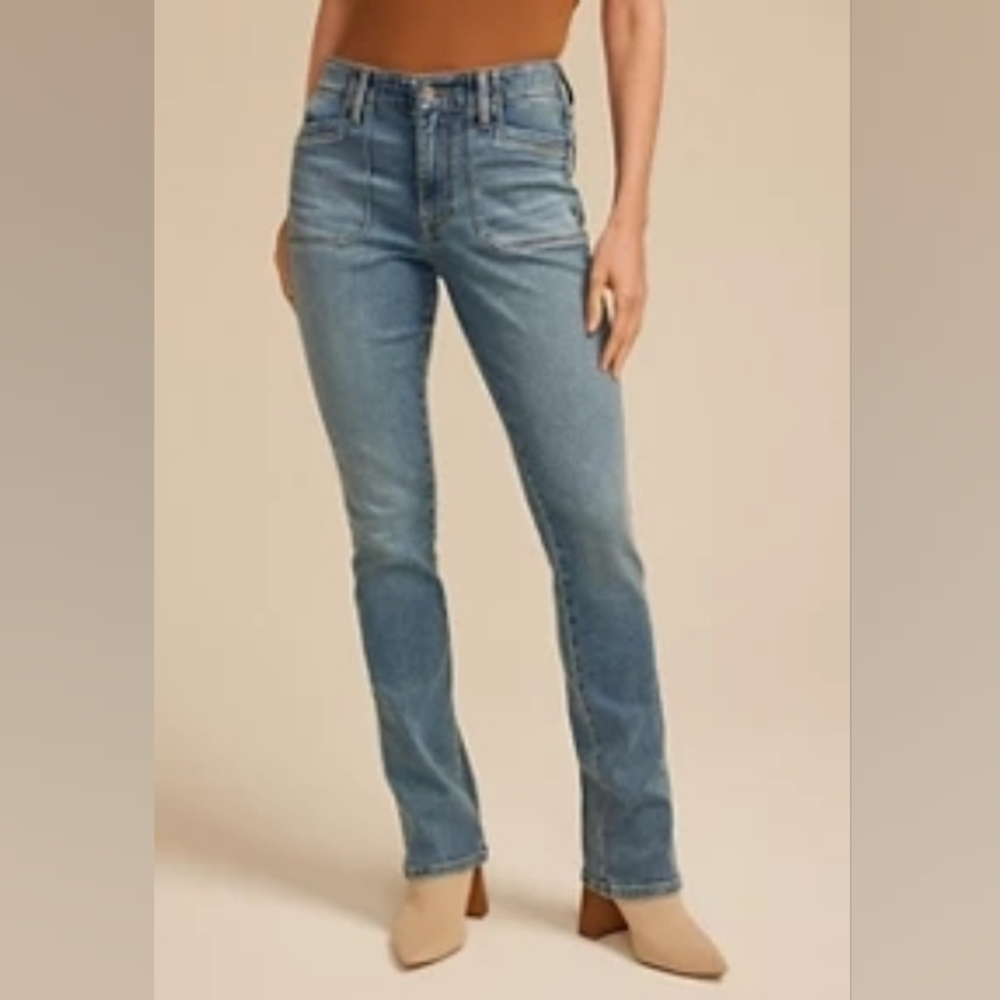 Maurices mjeans by Maurices Classic Mid Rise Slim Straight Jean 8 LONG EUC